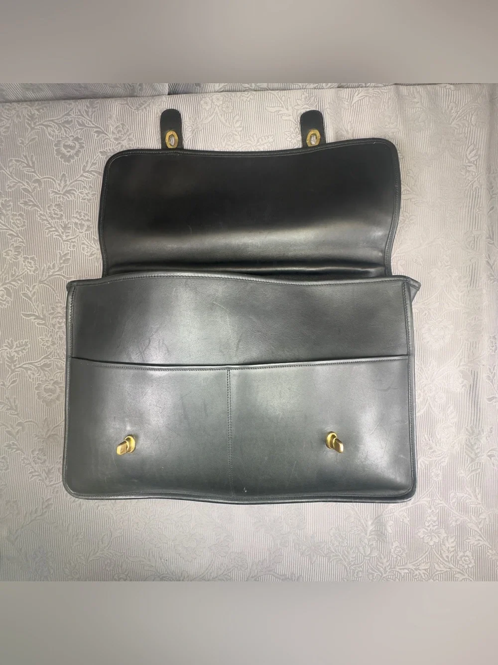 Coach Vintage Full Grain Leather Made in NYC Handbag Briefcase